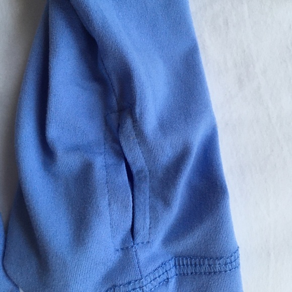 X by Gottex Line Mesh Long Sleeve T-Shirt Blue S - Picture 4 of 6